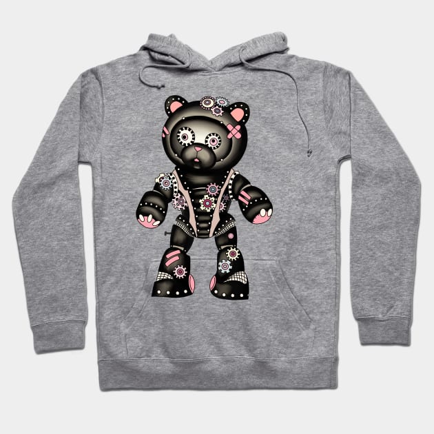 Steampunk teddybear Hoodie by paviash